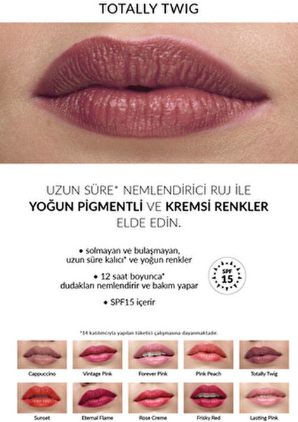 ''True'' Colour Ultra Beauty Kalem Ruj Nude Totally Twig Mat Etkiyle 4 g fırsatları