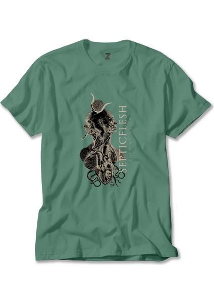 Septicflesh Communion Yeşil Tişört Liyada