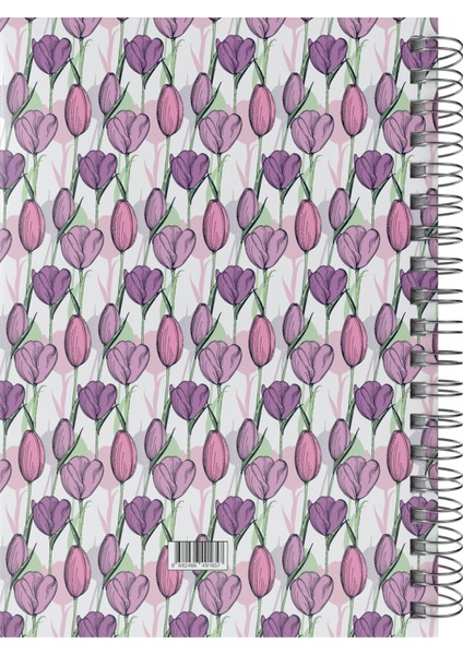 Tulip-Big Sert Kapak Spiralli Defter, 17X24 cm indirimleri