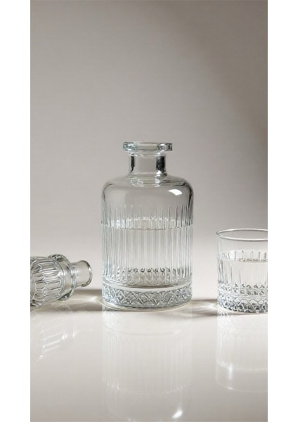 Kristal Oval Karaf-Sürahi ve 6 Parça Kristal Su-Viski Bardağı fırsatları