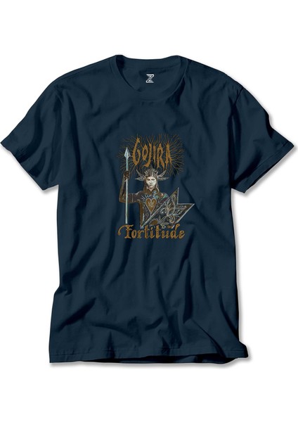 Gojira Fortitude Lacivert Tişört Liyada
