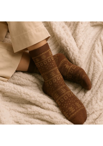 Kadın Orjinal Havlu Kışlık Yün Çorap (Bambu + Yün) Sonbahar Serisi fiyatları