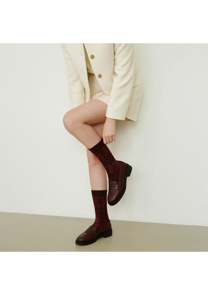 Kadın Orjinal Havlu Kışlık Yün Çorap (Bambu + Yün) Sonbahar Serisi