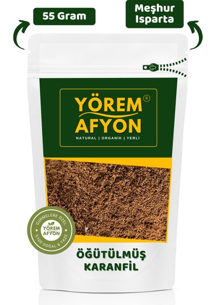 Yörem Afyon Isparta Yöresinden Keskin Kokulu Yağlı Öğütülmüş Toz Karanfil (Syzygium Aromaticum) | 55GR.