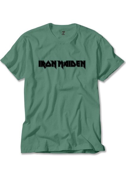 Iron Maiden Logo Yeşil Tişört Liyada