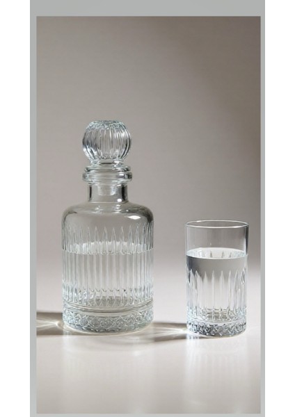 Oval Karaf-Sürahi ve 6 Parça Krsital Büyük Su Bardağı Seti fiyatları