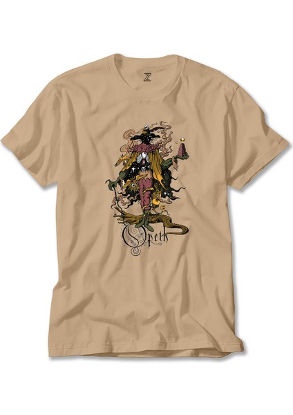 Opeth Sketch Krem Tişört Liyada