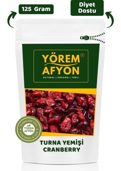 Sağlıklı Tariflerin Vazgeçilmezi Doğal Turna Yemişi Kurusu Cranberry (Vaccinium Macrocarpon,) | 125GR