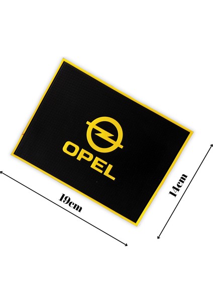 Opel Logolu Torpido Üstü Kaydırmaz Ped & Sarı Oto Ayna Askısı – İkili Araç İçi Aksesuar Seti modelleri