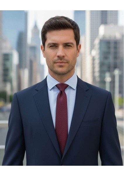 Bordo Desenli 7,5 cm Genişliğinde Ipek Kravat modelleri