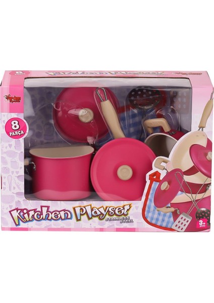 1818-6A Emaye Tencere 8 Parça -Vardem Oyuncak fırsatları