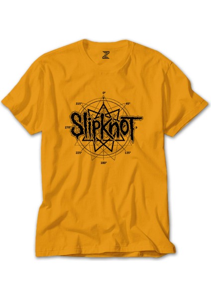 Slipknot Pentagram Sarı Tişört Liyada