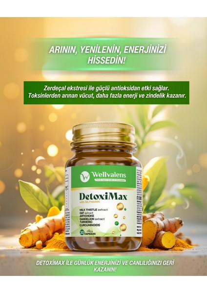 Detoximax 30 Kapsül – Karaciğer ve Sindirim Desteği, Bitkisel Detoks Takviyesi modelleri