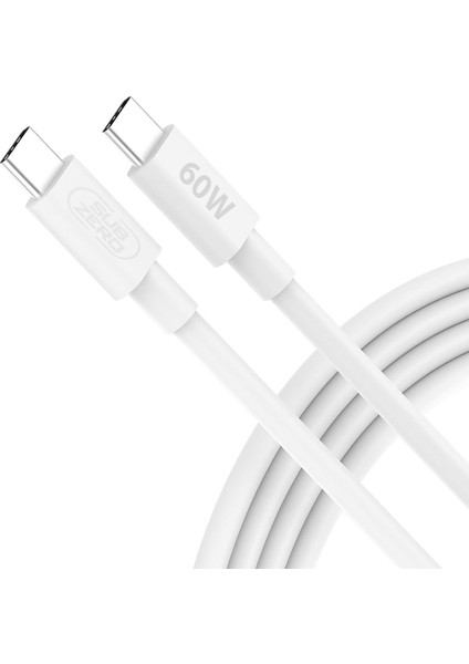 Type-C Usb-C Şarj Data Kablosu 60w Süper Hızlı Şarj destekler