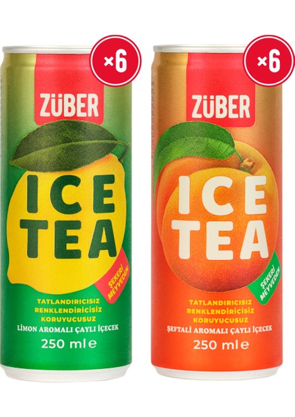 Ice Tea Limon & Şeftali 250ml X 12 Adet