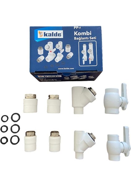 Kombi Bağlantı Seti 8'li Düz - Kalde