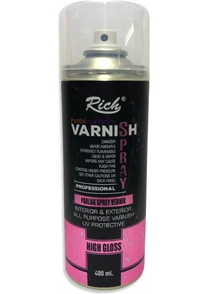 Sprey Vernik 400 ml - Parlak fiyatları
