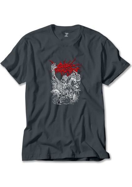 Cattle Decapitation Design Classic Füme Tişört Liyada