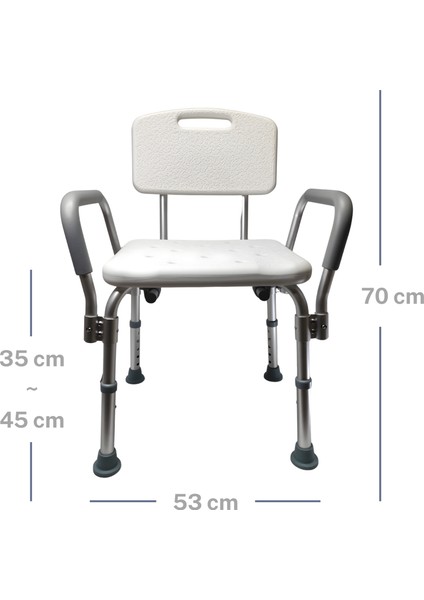 Sırt Destekli ve Kolçaklı Banyosandalyesi indirimleri