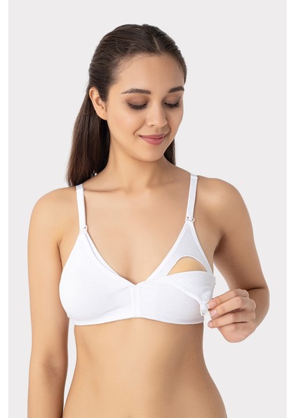 3 Adet Beyaz Kadın Pamuklu Emzirme Sütyeni Balensiz Hamile Lohusa Esnek Yumuşak Kumaş fiyatları