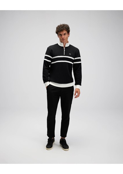 Erkek Yarım Fermuarlı Sweat EM619-BK fırsatları