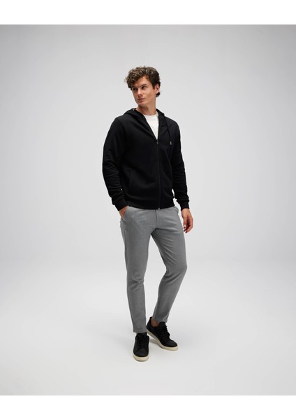 Erkek Fermuarlı Kapüşonlu Sweat EM555-BK fırsatları