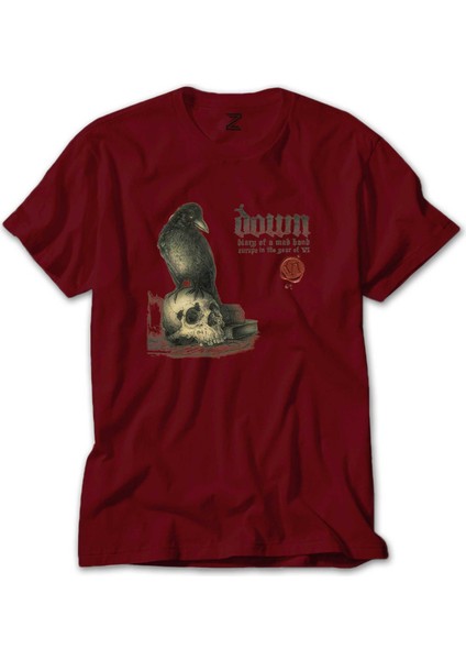 Down Diary Of A Mad Band Europe In The Year Of Vi Kırmızı Tişört Liyada