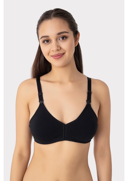 3 Adet Siyah Kadın Pamuklu Emzirme Sütyeni Desteksiz Balensiz Hamile Lohusa Esnek Yumuşak fiyatları