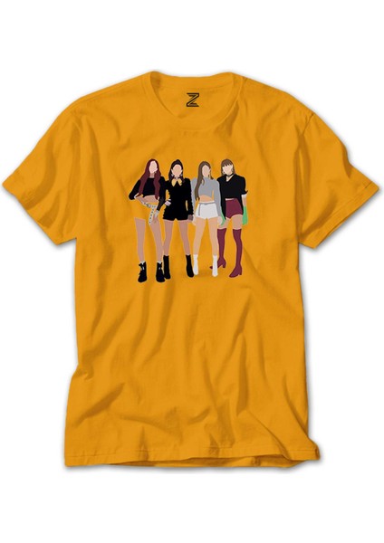 Blackpink Digital Sarı Tişört Liyada