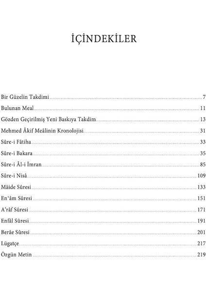 Kur'an Meali - Mehmet Akif Ersoy modelleri