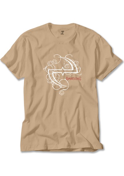 Evanescence Logo Krem Tişört Liyada