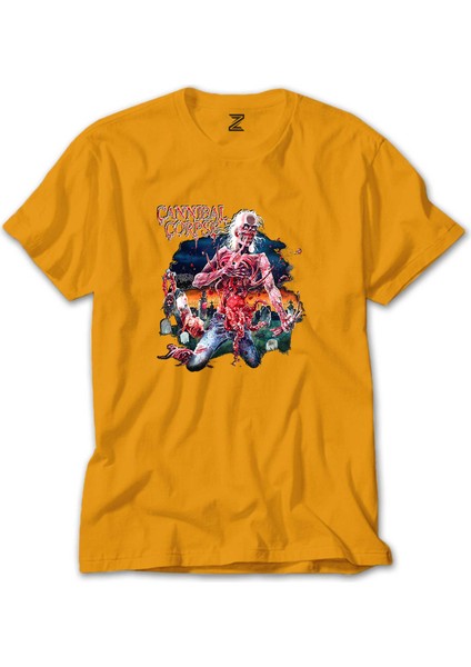 Cannibal Corpse Skull Sarı Tişört Liyada