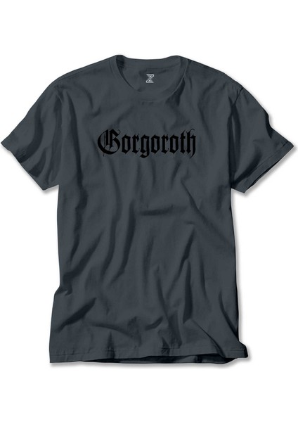 Gorgoroth Text Logo Füme Tişört Liyada