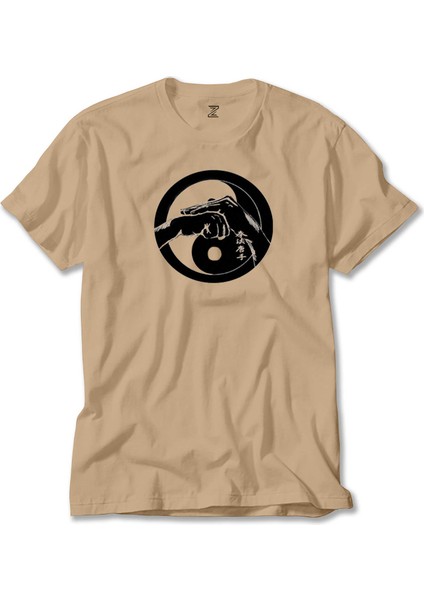 Shorin Ryu Karete Art Krem Tişört Liyada