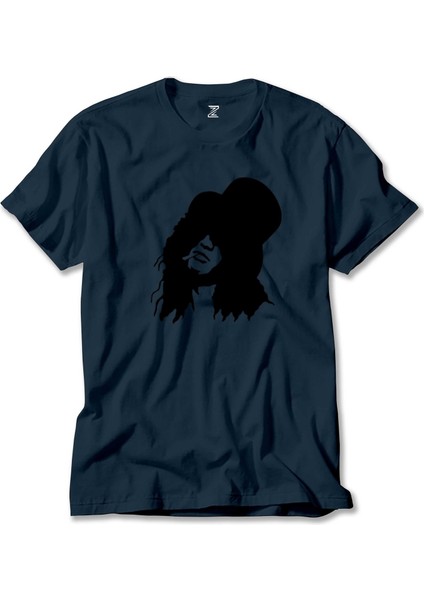 Slash Portre Lacivert Tişört Liyada