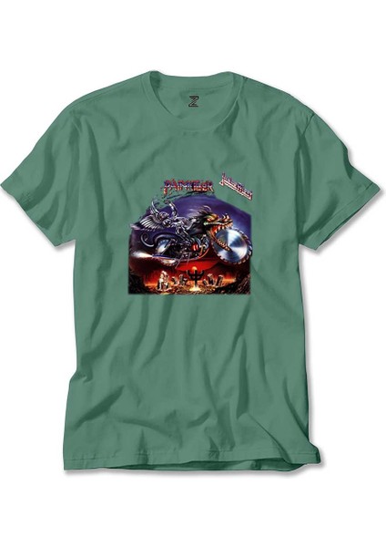 Judas Priest Painkiller Yeşil Tişört Liyada