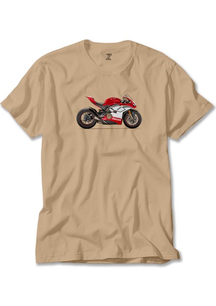 Ducati 1299 Ducati Panigale V4 Krem Tişört Liyada