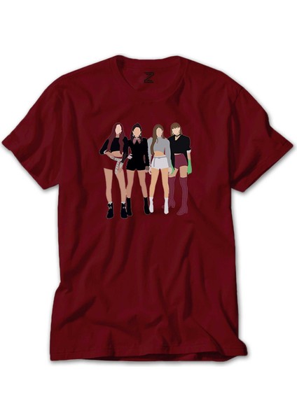 Blackpink Digital Kırmızı Tişört Liyada