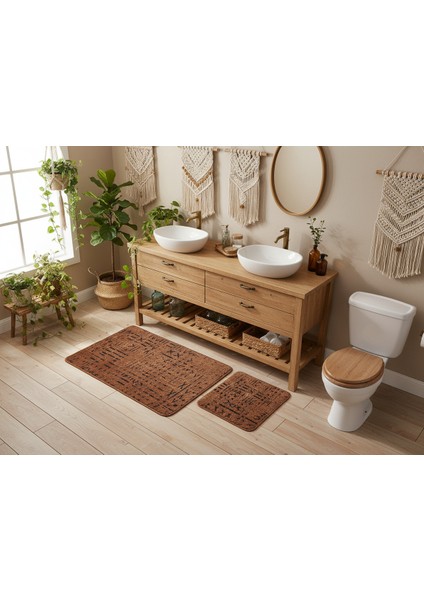 2 Li Banyo Paspası Göktük