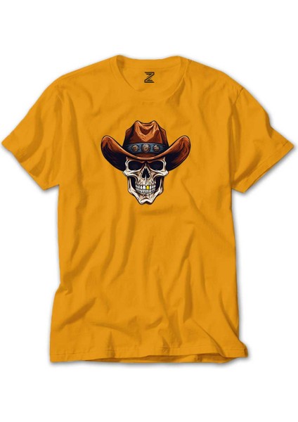 Kovboy Gold Toothed Sarı Tişört Liyada