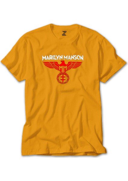 Marilyn Manson Spread Eagle Sarı Tişört Liyada