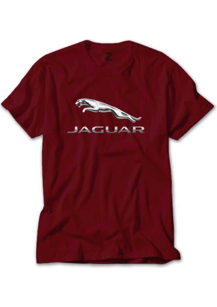 Jaguar Logo Silver Kırmızı Tişört Liyada