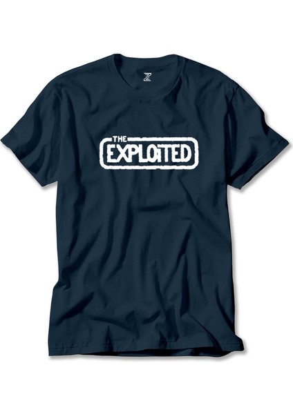 The Exploited Logo Lacivert Tişört Liyada