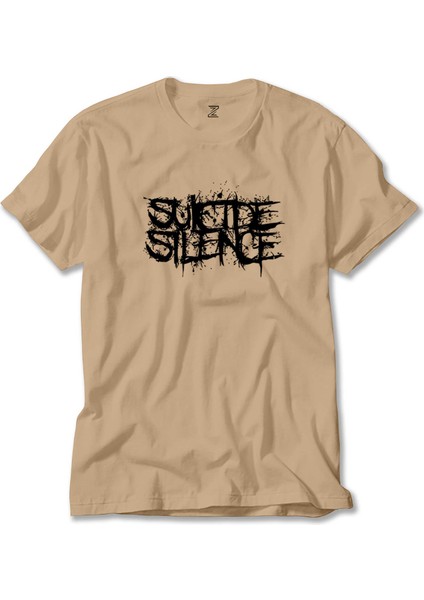 Suicide Silence Logo Krem Tişört Liyada