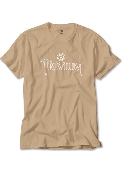 Trivium Logo Type Krem Tişört Liyada