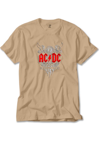 Ac Dc Black Ice Design Krem Tişört Liyada