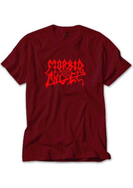 Morbid Angel Logo Kırmızı Tişört Liyada