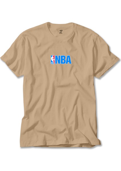 Nba Logo Krem Tişört Liyada