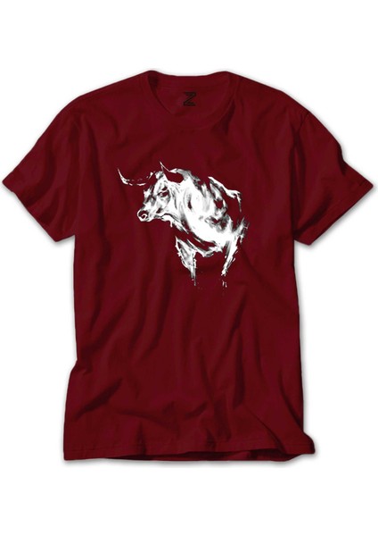 Boğa Silüet Kırmızı Tişört Liyada