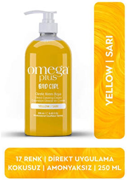 Bad Girl Sarı Direkt Krem Boya 250 ml Saç Rengini Canlandıran Ürün fiyatları